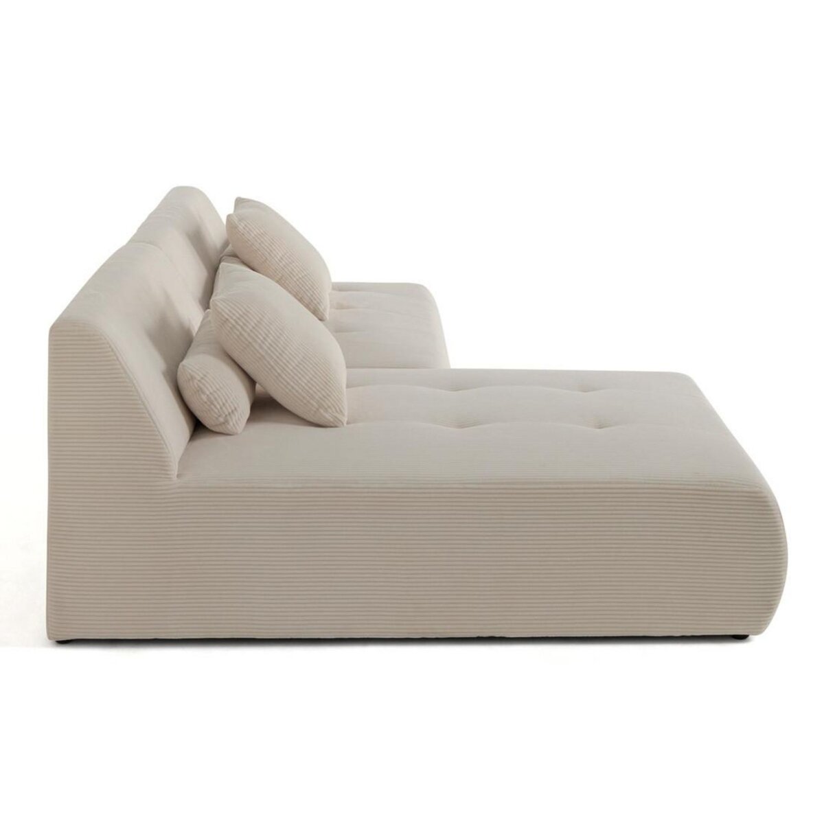 LISA DESIGN Onyx - canapé modulable d'angle réversible 4 places - en velours côtelé