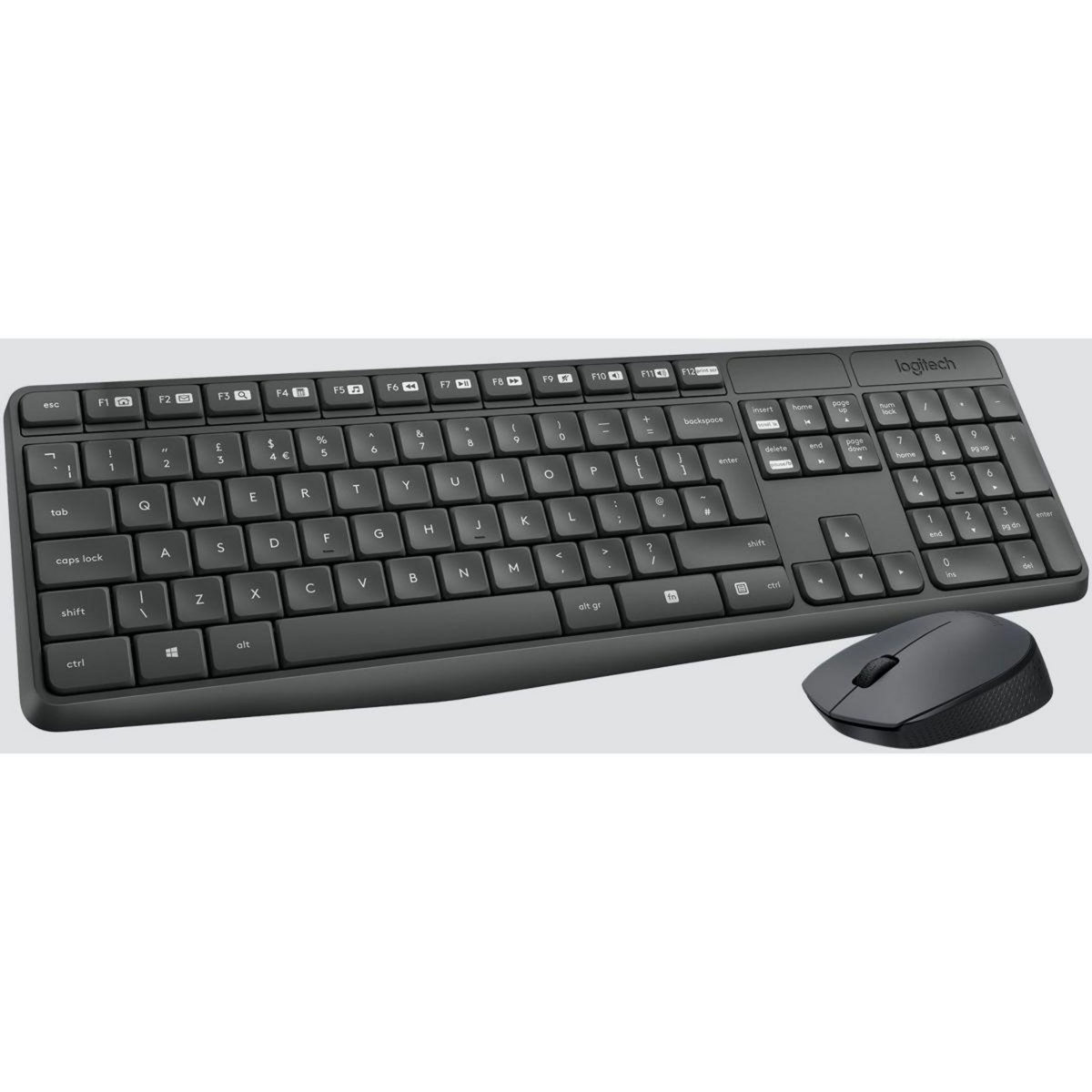 Logitech Clavier + Souris MK235 sans fil silencieux