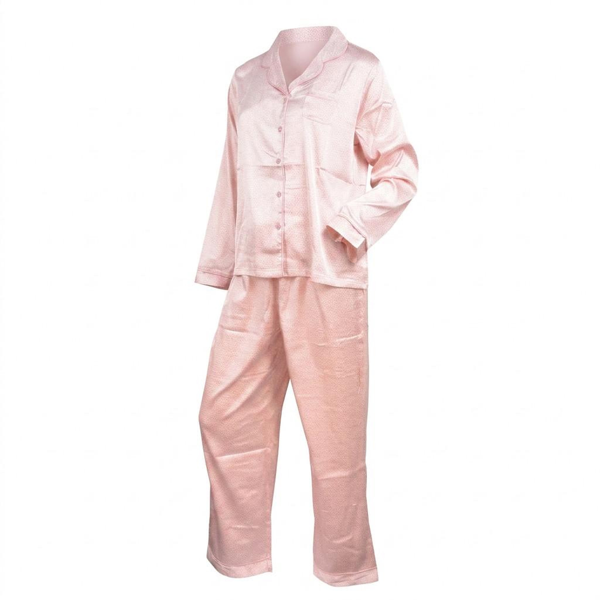 Voir la diapositive 6 : OZABI OZABI Pack 2 Pyjamas Femme Longs Satinés Imprimés, Col Chemise
