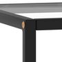 Voir la diapositive 4 : VIDAXL Table basse Noir avec verre trempe 40x40x50 cm