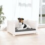 Voir la diapositive 3 : VIDAXL Lit pour chien Blanc 55,5x45,5x28 cm Bois massif de pin