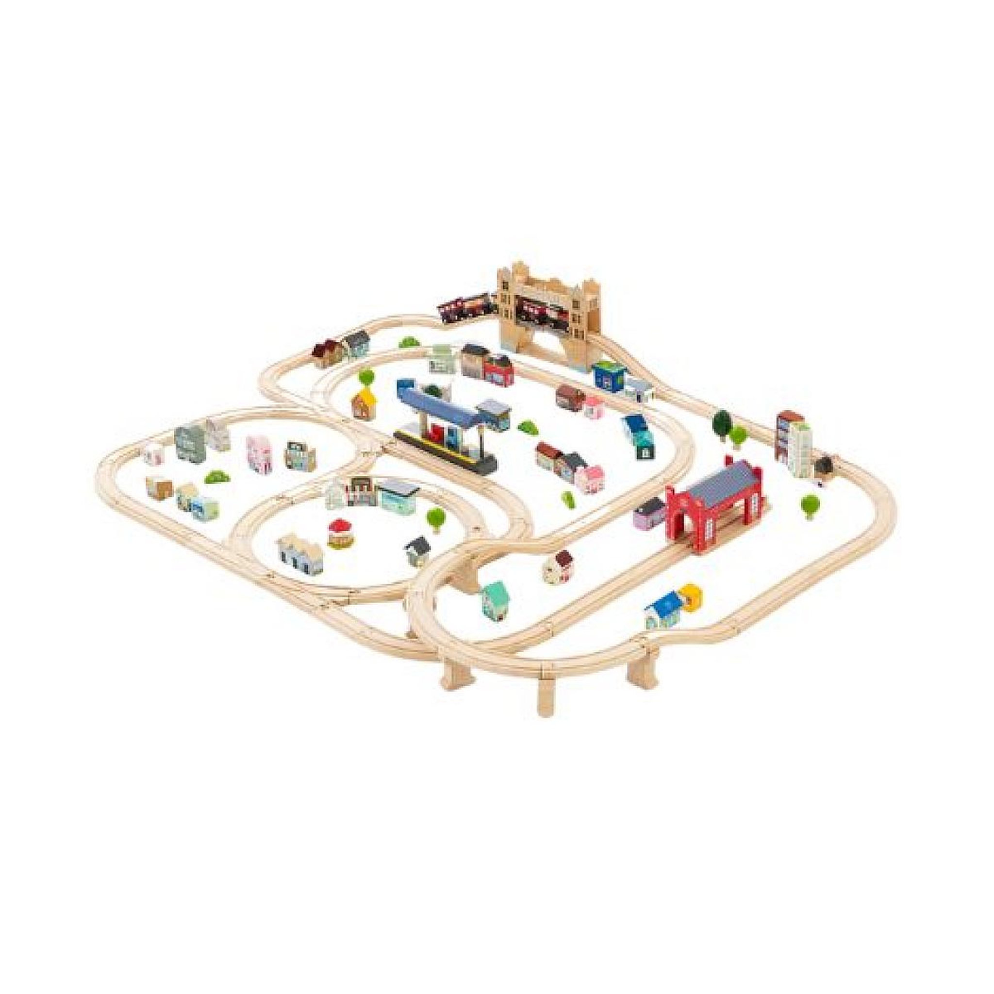 Voir la diapositive 1 : Le Toy Van Coffret de train en bois - Londres