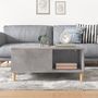 Voir la diapositive 3 : VIDAXL Table basse gris beton 80x80x36,5 cm bois d'ingenierie