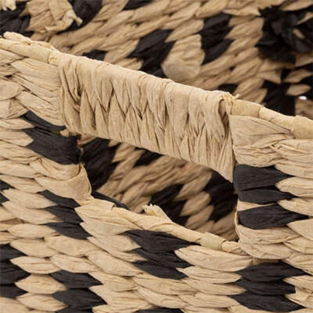  Panier Carré Déco  Terre Inconnue  31x31cm Beige