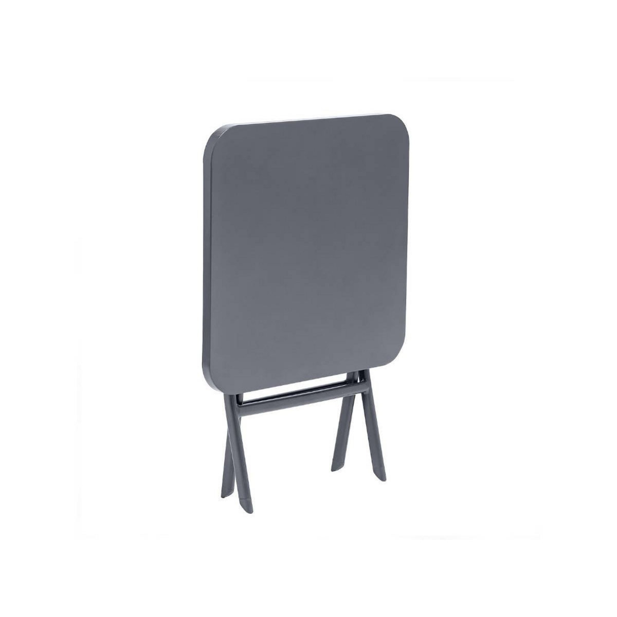 HESPERIDE Table d'appoint carrée pliante Greensboro Graphite - 40 x 40 cm - Hespéride