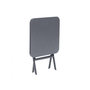 Voir la diapositive 3 : HESPERIDE Table d'appoint carrée pliante Greensboro Graphite - 40 x 40 cm - Hespéride