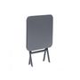 Voir la diapositive 3 : HESPERIDE Table d'appoint carrée pliante Greensboro Graphite - 40 x 40 cm - Hespéride