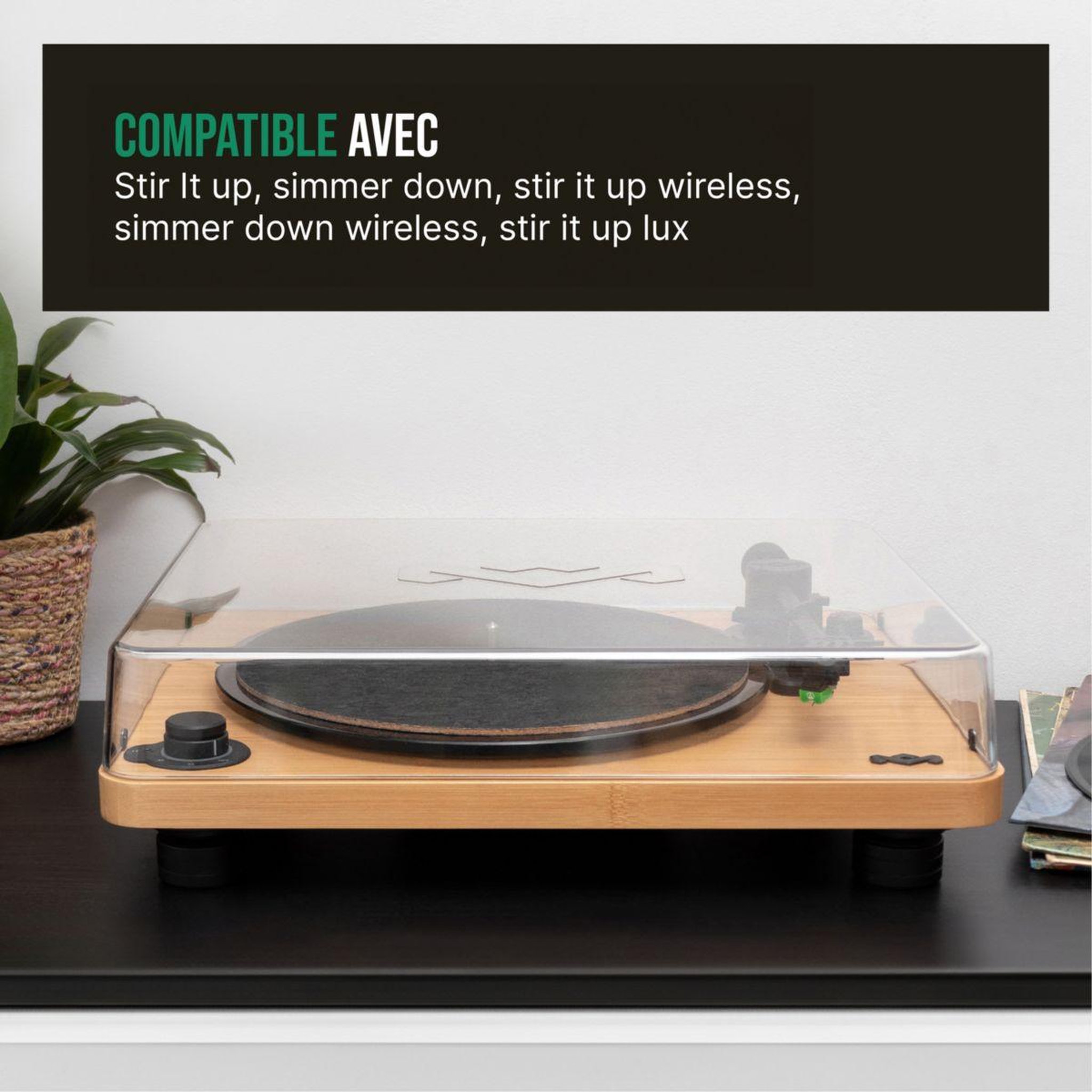 Voir la diapositive 3 : MARLEY Accessoire Couvercle en plexi recyclé pour platine