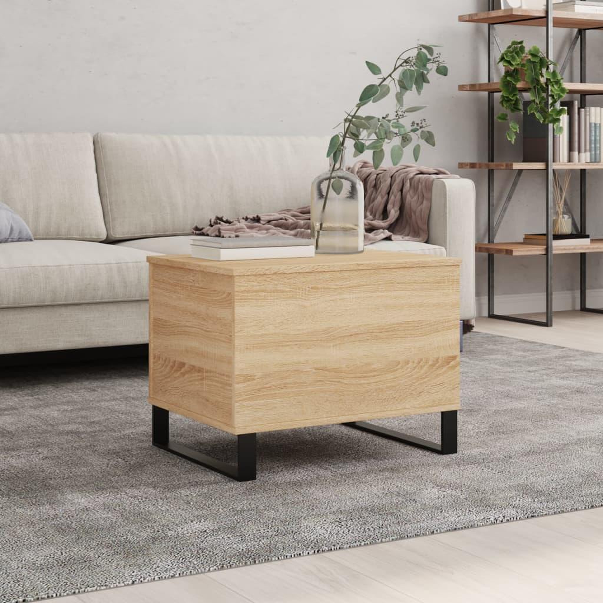 VIDAXL Table basse Chene sonoma 60x44,5x45 cm Bois d'ingenierie