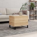 VIDAXL Table basse Chene sonoma 60x44,5x45 cm Bois d'ingenierie