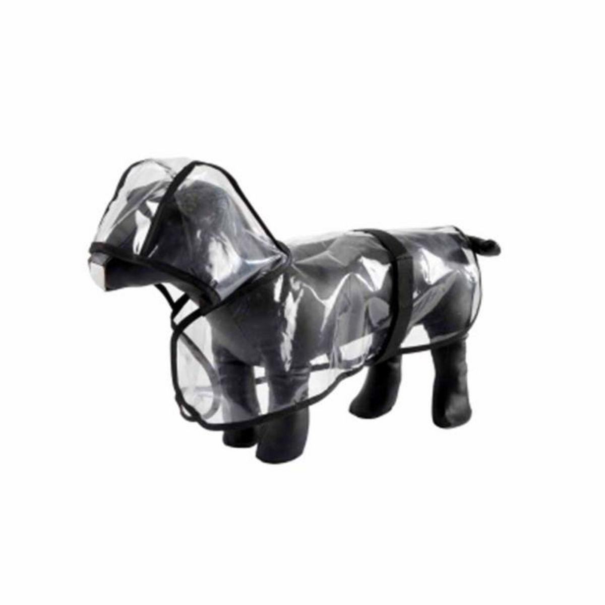 Paris Prix Imperméable pour Chien  Transparent  50cm Noir