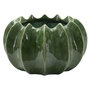 Voir la diapositive 1 : Paris Prix Cache-Pot en Céramique  Cactus  22cm Vert