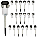 ID MARKET Lot de 20 bornes solaires à LED lampes de jardin à planter