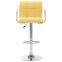 Voir la diapositive 2 : VIDAXL Chaise de bar Jaune Tissu