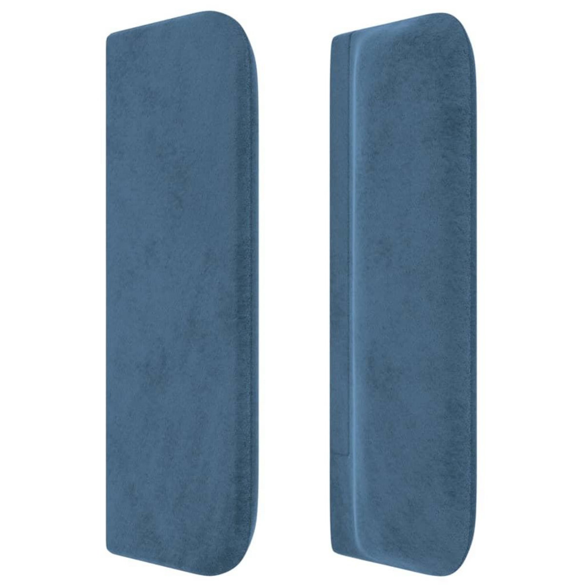 VIDAXL Tete de lit avec oreilles Bleu fonce 93x16x78/88 cm Velours