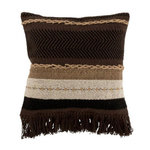 Paris Prix Coussin Déco à Franges  Ethnique  45cm Marron