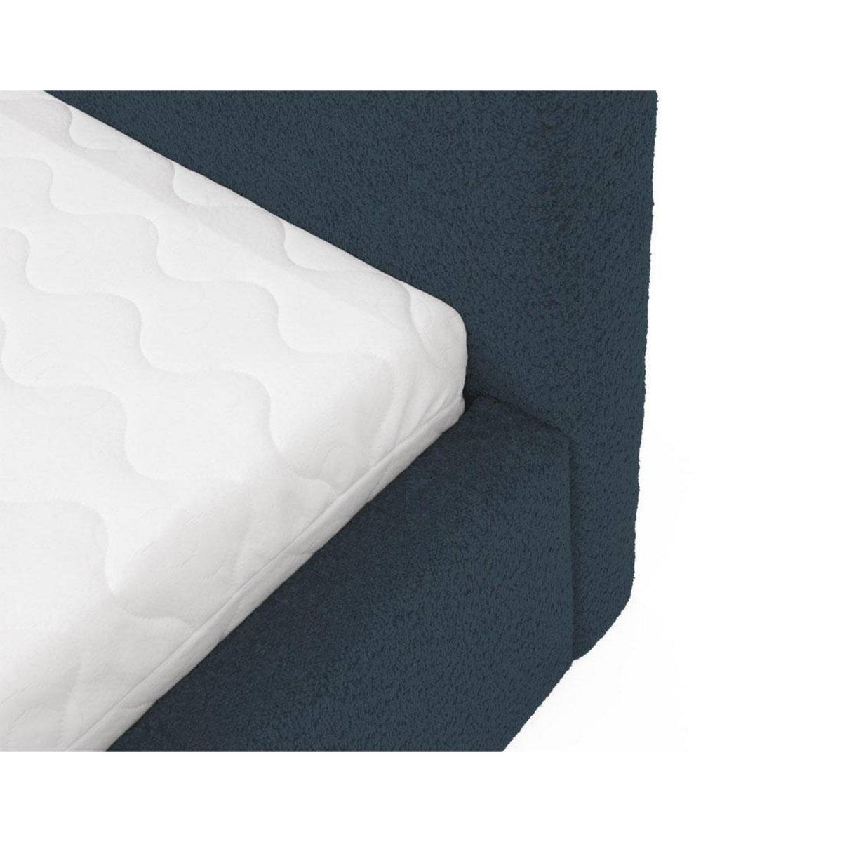 BEST MOBILIER Orane - lit coffre - 180x200 cm - en tissu bouclette