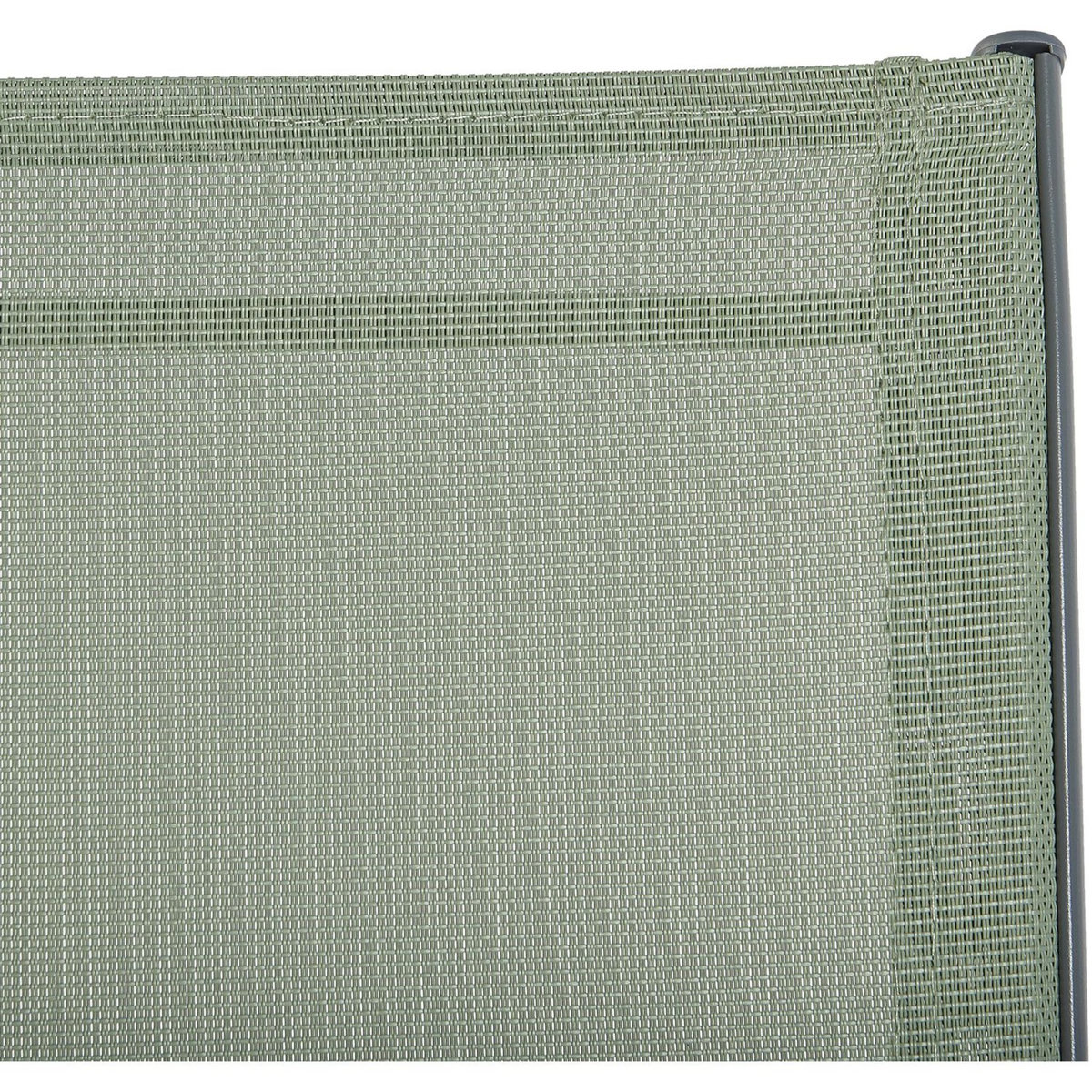 GARDENSTAR Fauteuil de jardin acier vert pâle avec dossier haut