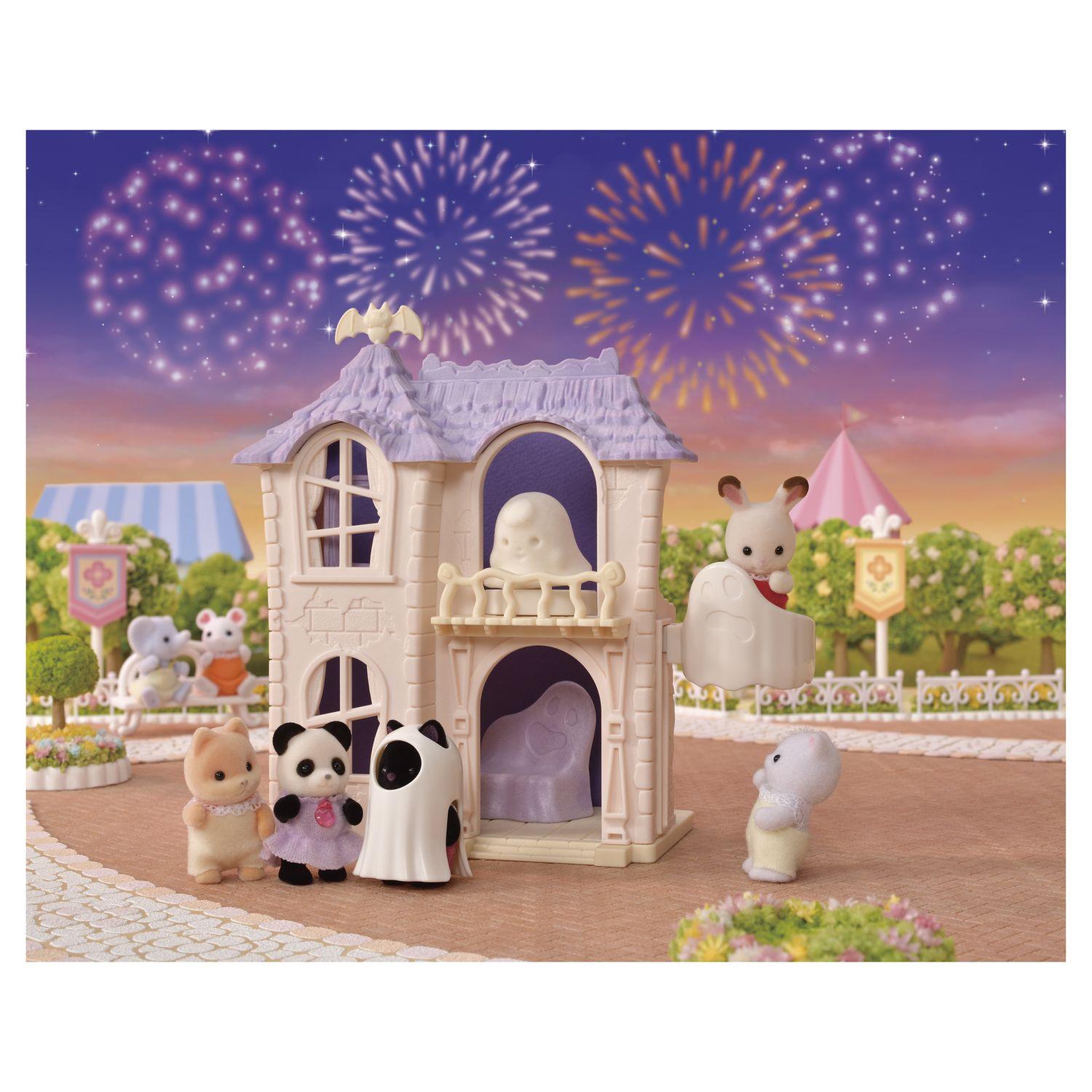 Voir la diapositive 6 : Epoch d'Enfance 5542 Maison hantée - Sylvanian Families