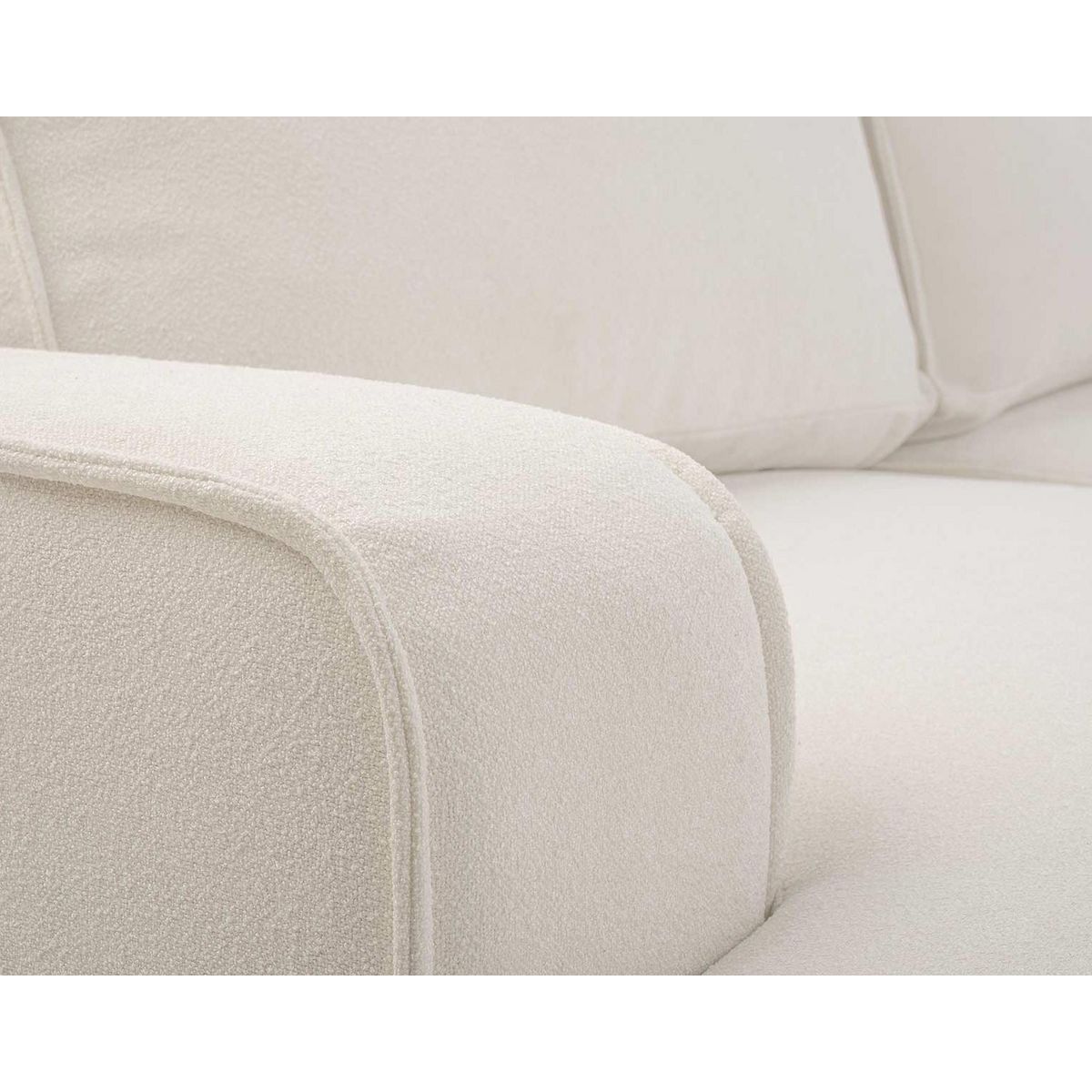 BEST MOBILIER Nessino - canapé d'angle gauche 4 places - convertible avec coffre - en tissu texturé