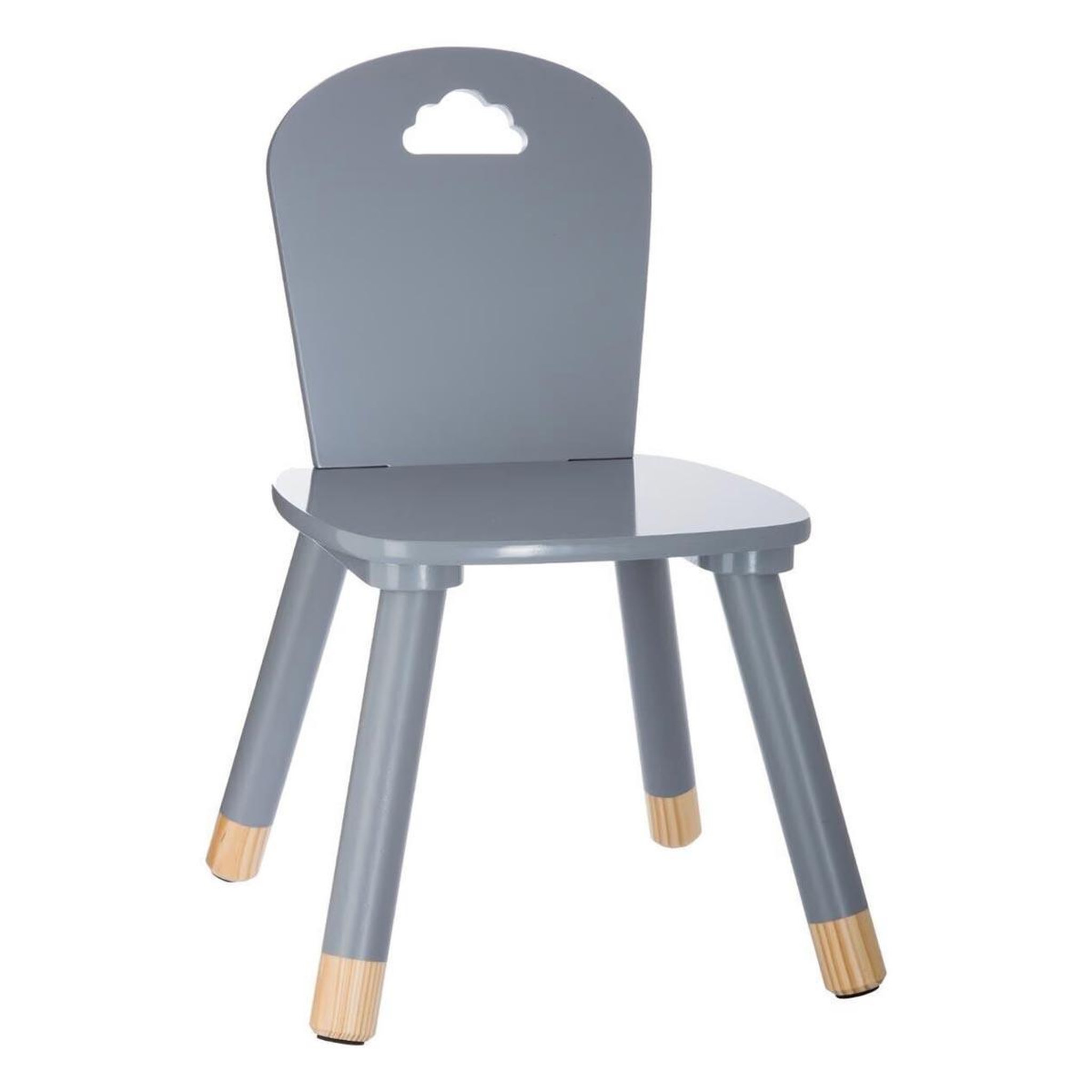 Voir la diapositive 2 : Atmosphera Kids Chaise enfant design  douceur  50cm gris