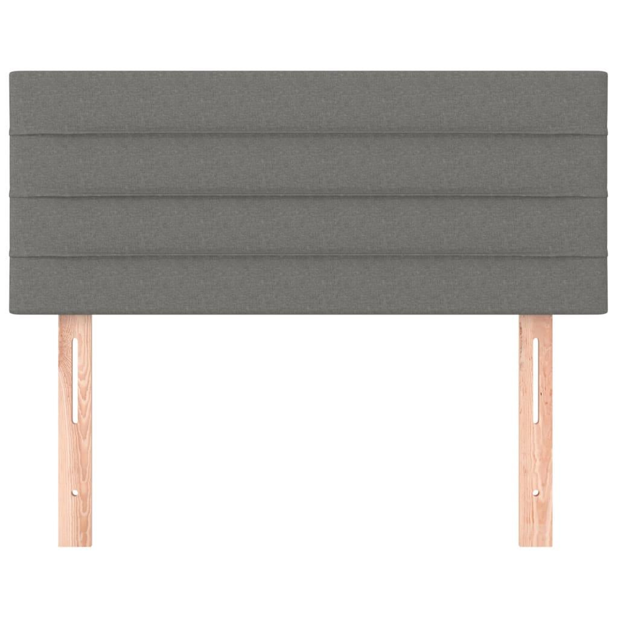 Voir la diapositive 3 : VIDAXL Tete de lit Gris fonce 100x5x78/88 cm Tissu