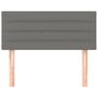 Voir la diapositive 3 : VIDAXL Tete de lit Gris fonce 100x5x78/88 cm Tissu