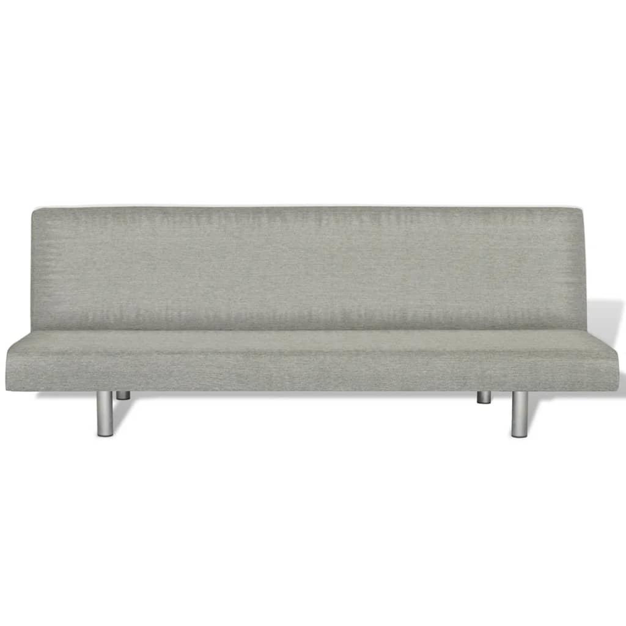 Voir la diapositive 4 : VIDAXL Canape-lit Gris Polyester