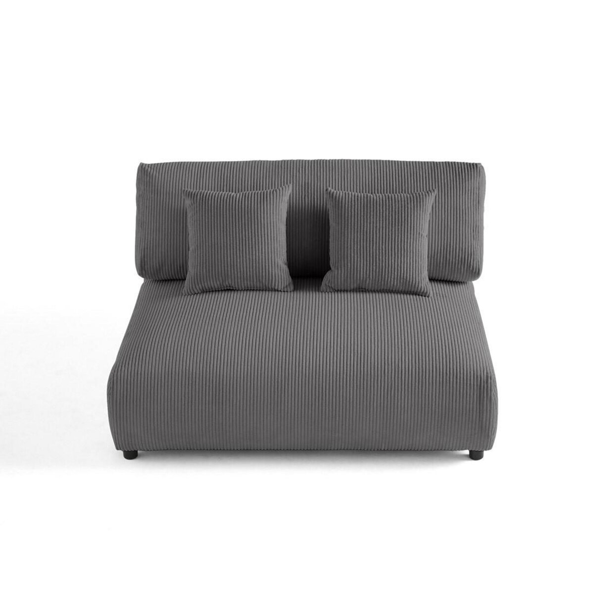 LISA DESIGN Garance - module d'assise 2 places - en velours côtelé