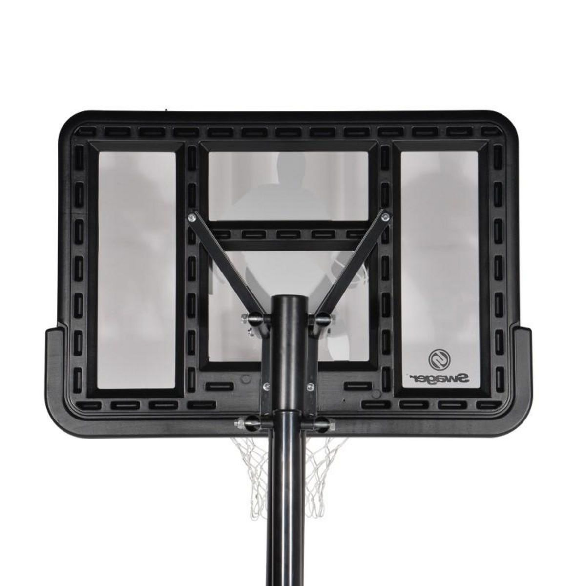 SWAGER Panier de Basketball sur Pied Mobile  King Deluxe  Hauteur Réglable de 2,30m à 3,05m