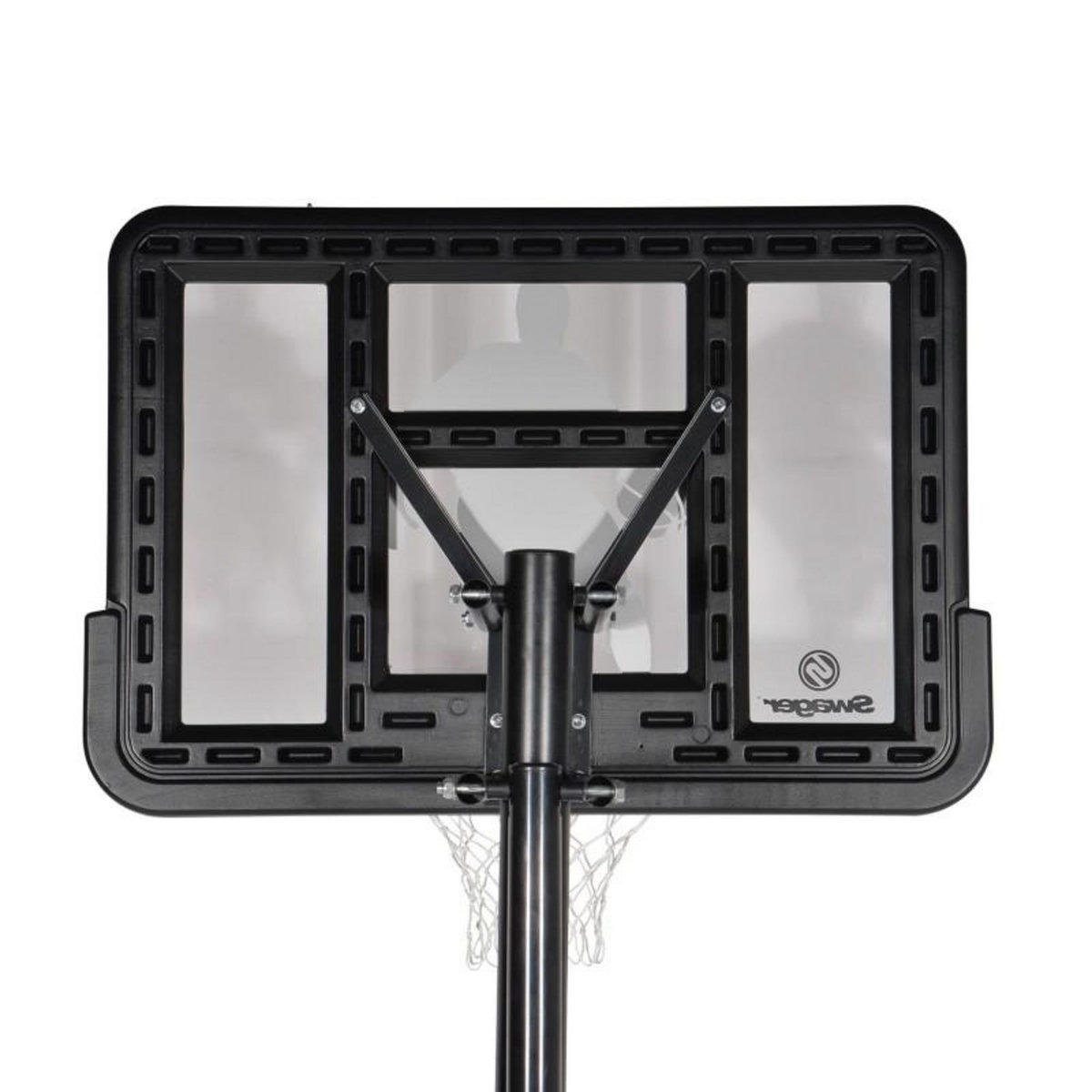 SWAGER Panier de Basketball sur Pied Mobile  King Deluxe  Hauteur Réglable de 2,30m à 3,05m