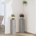VIDAXL Supports pour plantes 2 pcs sonoma gris bois d'ingenierie