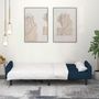 Voir la diapositive 3 : VIDAXL Canape-lit a 2 places Bleu Velours