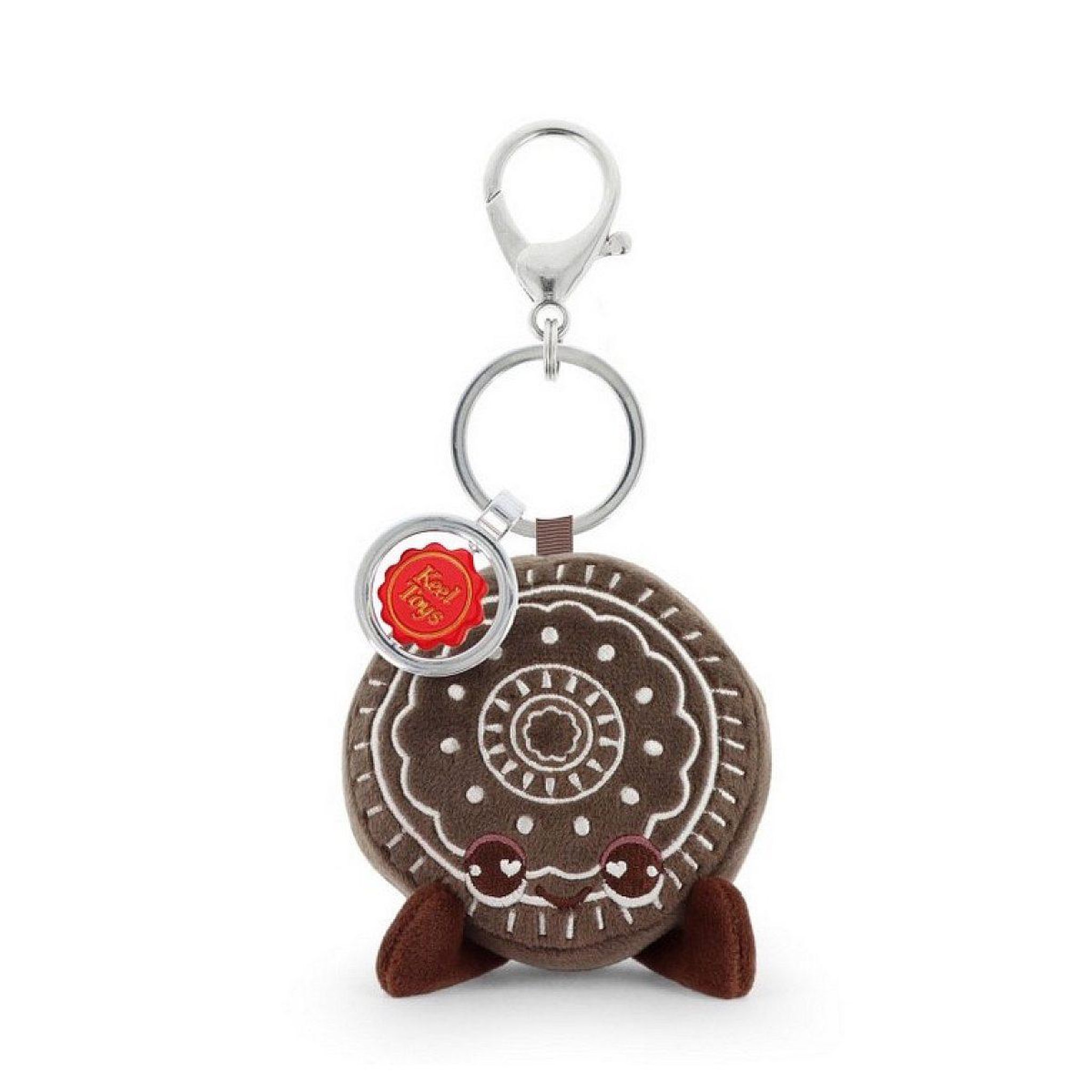KEEL TOYS Porte clefs peluche biscuit - keeleco