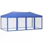 VIDAXL Tente de reception pliable avec parois Bleu 3x6 m