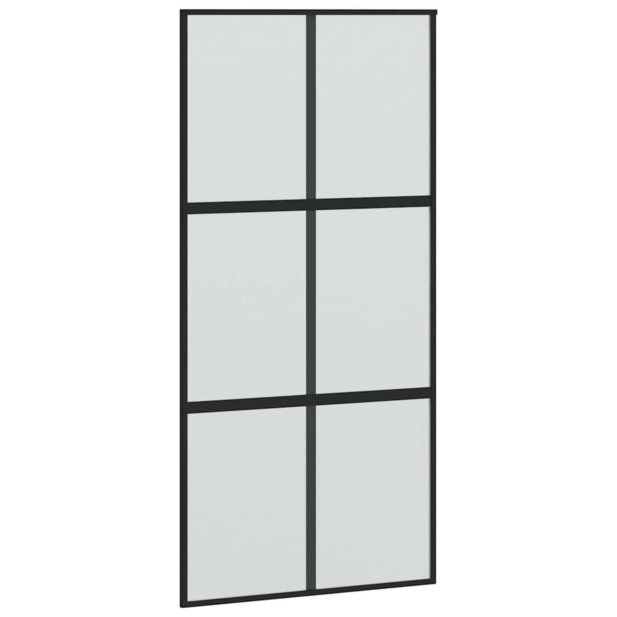 Voir la diapositive 5 : VIDAXL Porte coulissante avec kit de quincaillerie noir 102,5x205 cm