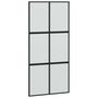 Voir la diapositive 5 : VIDAXL Porte coulissante avec kit de quincaillerie noir 102,5x205 cm