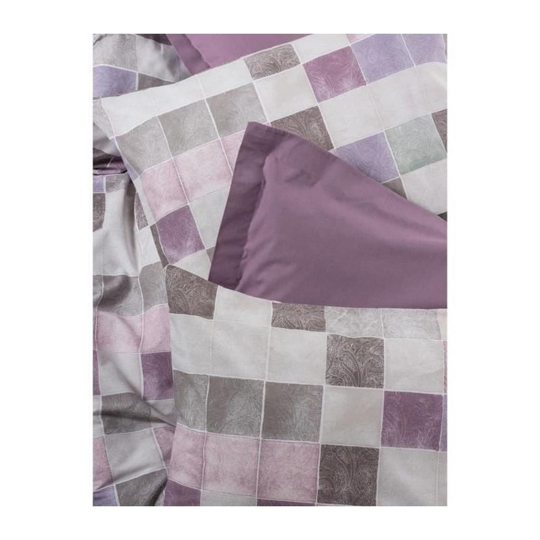 Voir la diapositive 2 : GENERIQUE Parure de lit - 129CTN64410 - 1 housse de couette 220 x 240 cm + 2 taies d'oreiller 60 x 60 cm - 100% coton ranforcé - Rose