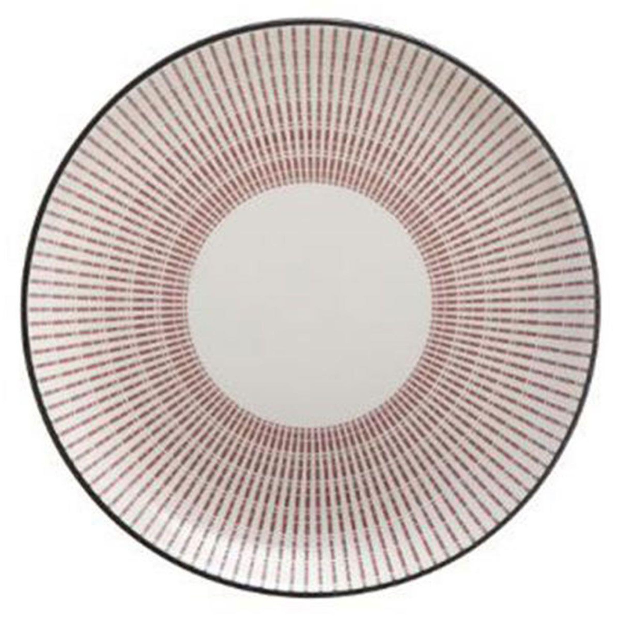 Voir la diapositive 2 : SECRET DE GOURMET Lot de 6 assiettes à dessert porcelaine  lunis  19cm rouge