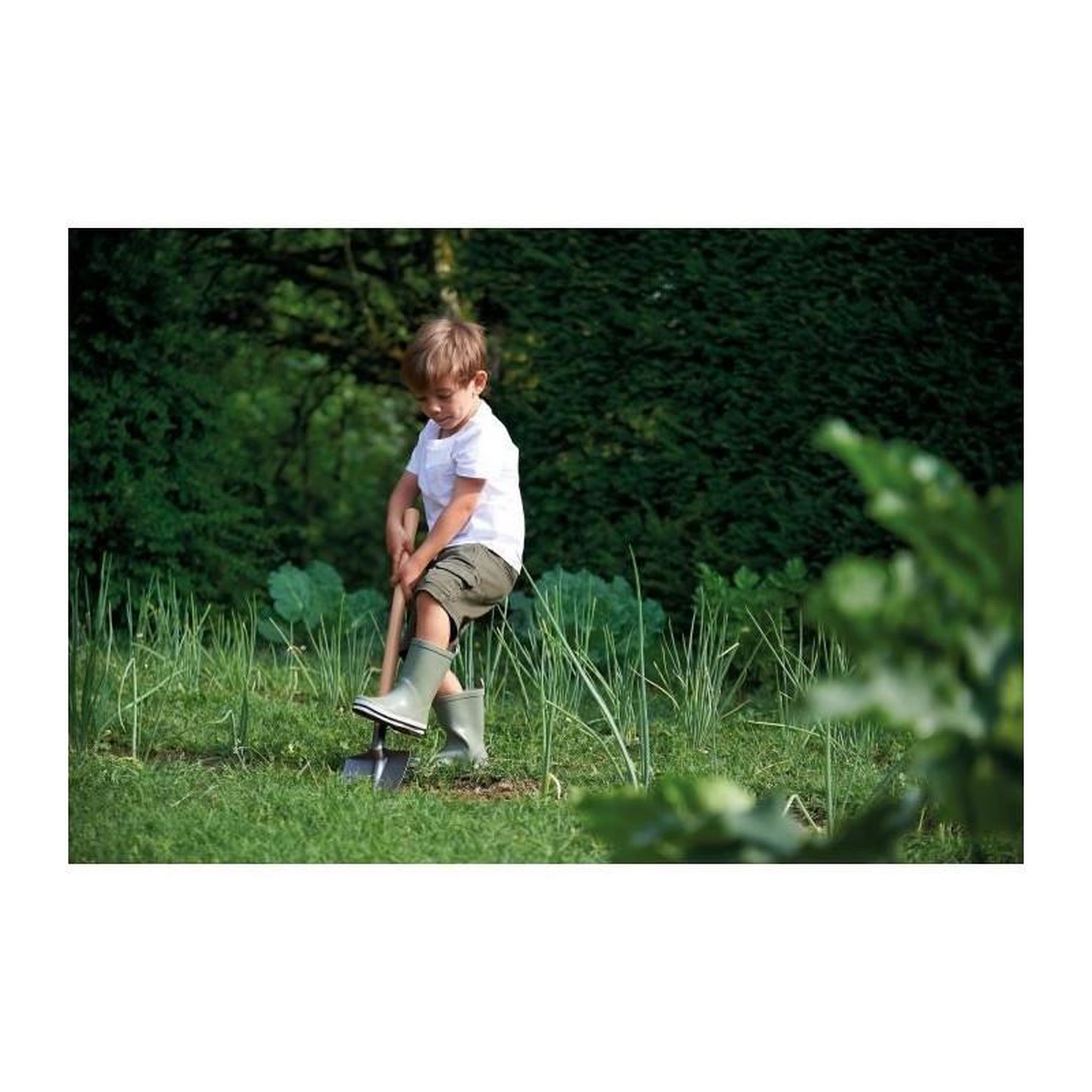 Voir la diapositive 4 : Ecoiffier Filet de 3 grands outils de jardin - ECOIFFIER - 4338 - Préparons la terre - 70 cm