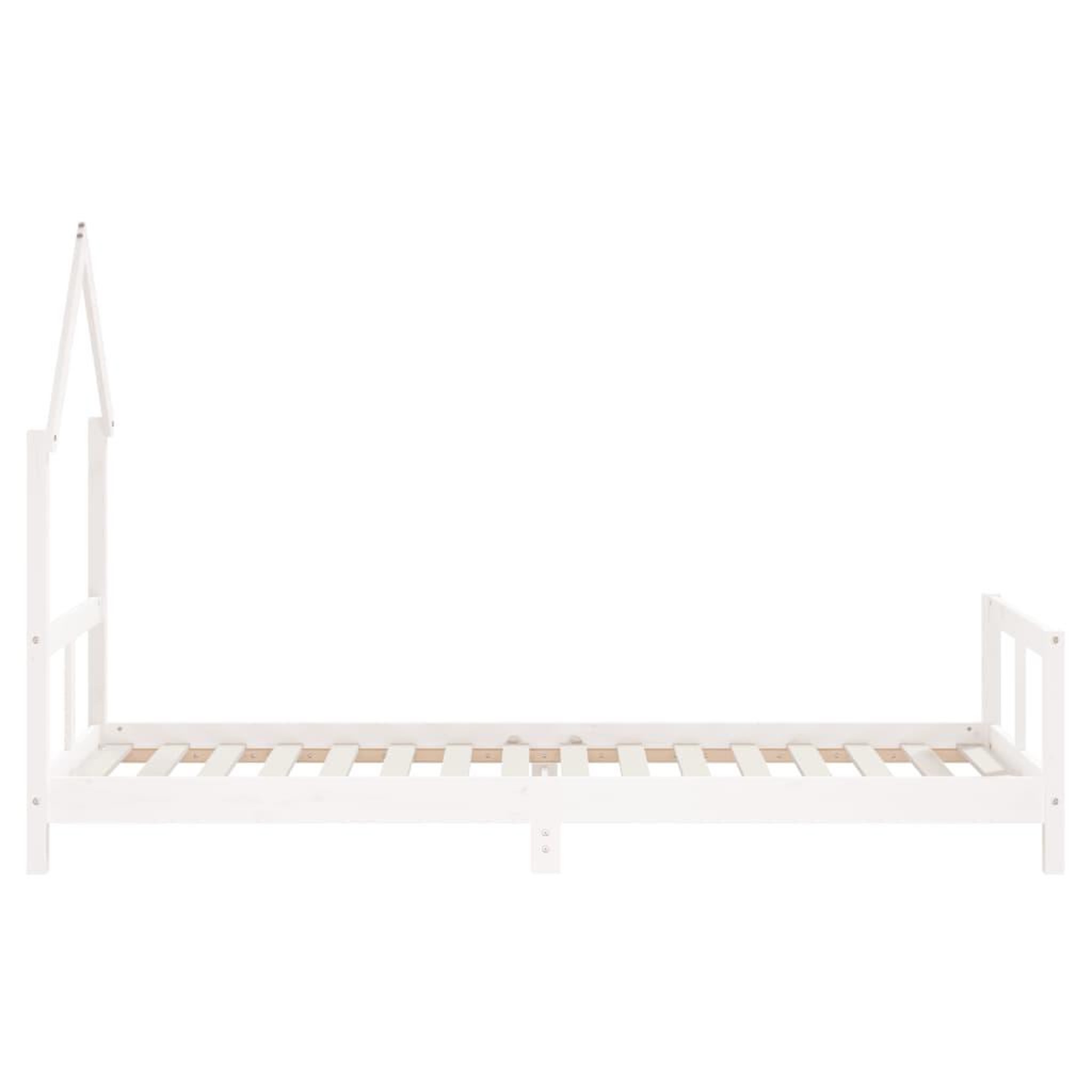 Voir la diapositive 5 : VIDAXL Cadre de lit pour enfants blanc 80x200 cm bois de pin massif