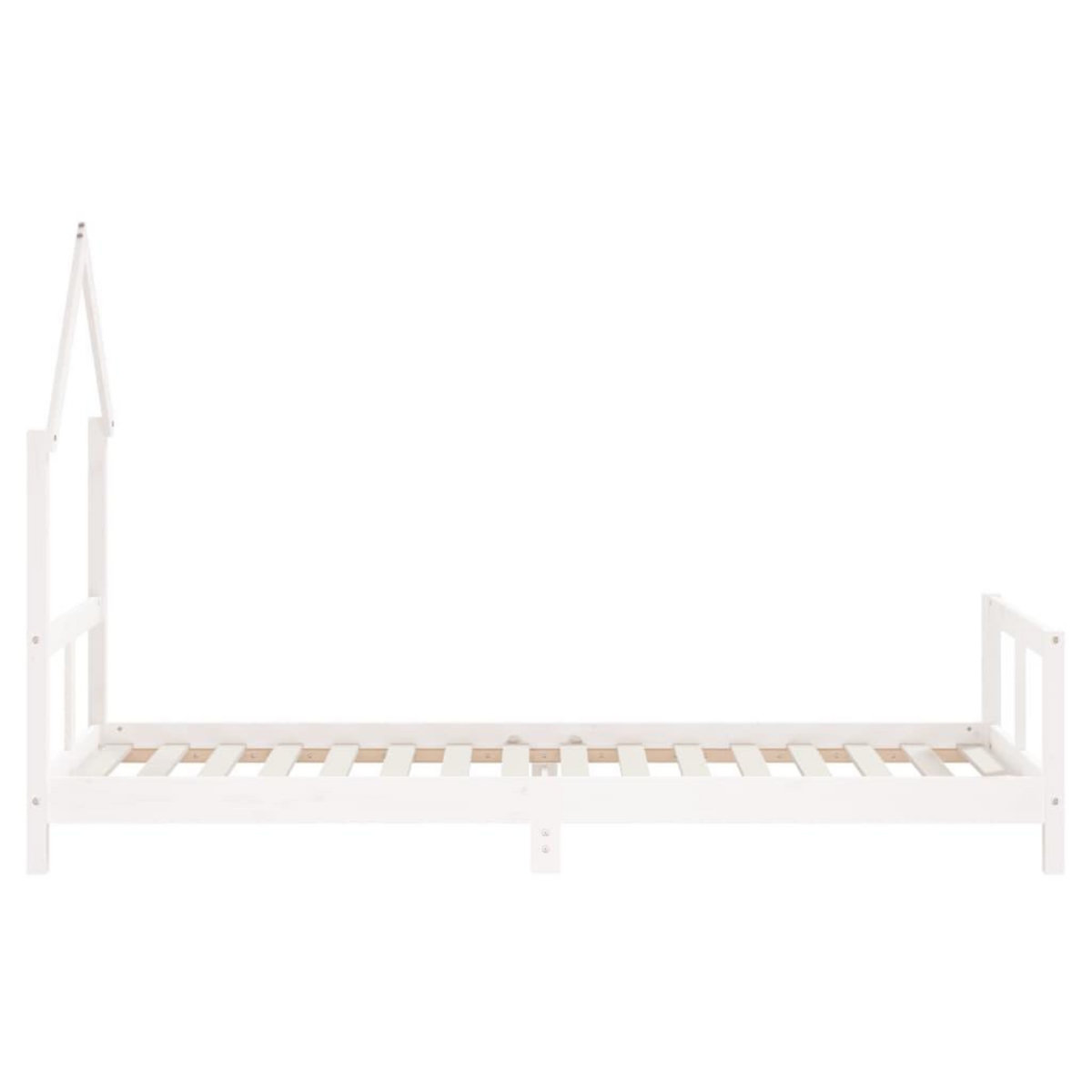 VIDAXL Cadre de lit pour enfants blanc 80x200 cm bois de pin massif