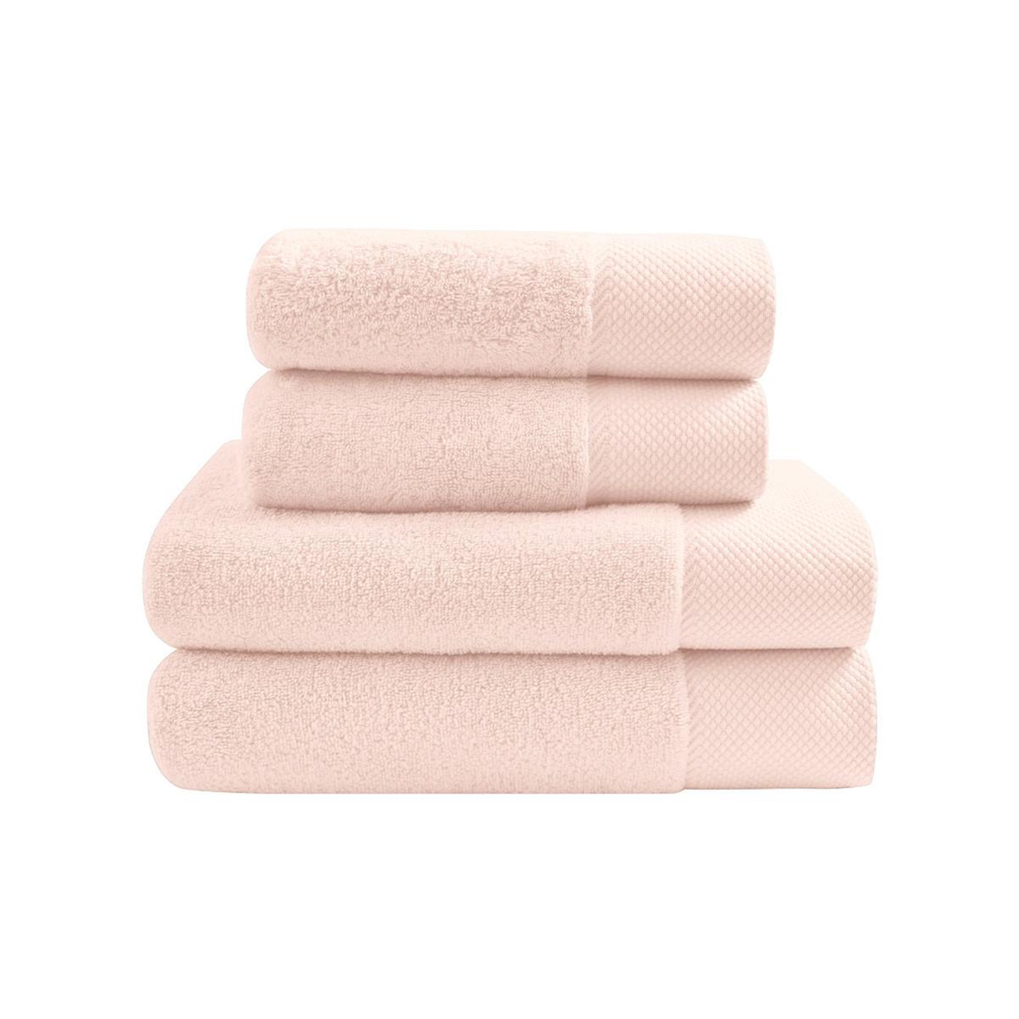 Voir la diapositive 1 : Sensei Maison Ensemble de bain 4 pièces Zéro Twist SENSOFT (2 draps de bain + 2 serviettes)