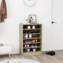 Voir la diapositive 3 : VIDAXL Armoire a chaussures Chene Sonoma 60x35x92 cm Bois d'ingenierie
