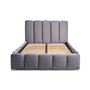 Voir la diapositive 1 : BEST MOBILIER Torreon - lit coffre - 180x200 - sommier inclus - en velours