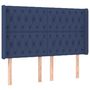 Voir la diapositive 2 : VIDAXL Tete de lit avec oreilles Bleu 163x16x118/128 cm Tissu