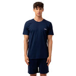 FILA Ensemble pyjama court homme en coton jersey FPS1194. Coloris disponibles : Bleu