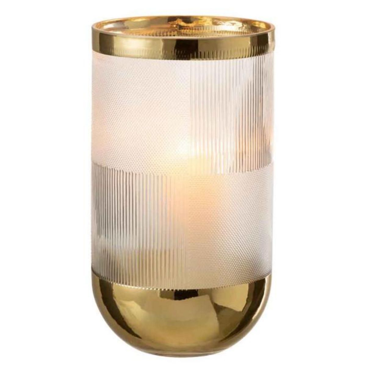 Paris Prix Vase Design  Sucomba  27cm Transparent & Or