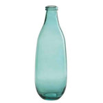 Paris Prix Vase Design en Verre  Bouteille  41cm Bleu Azur