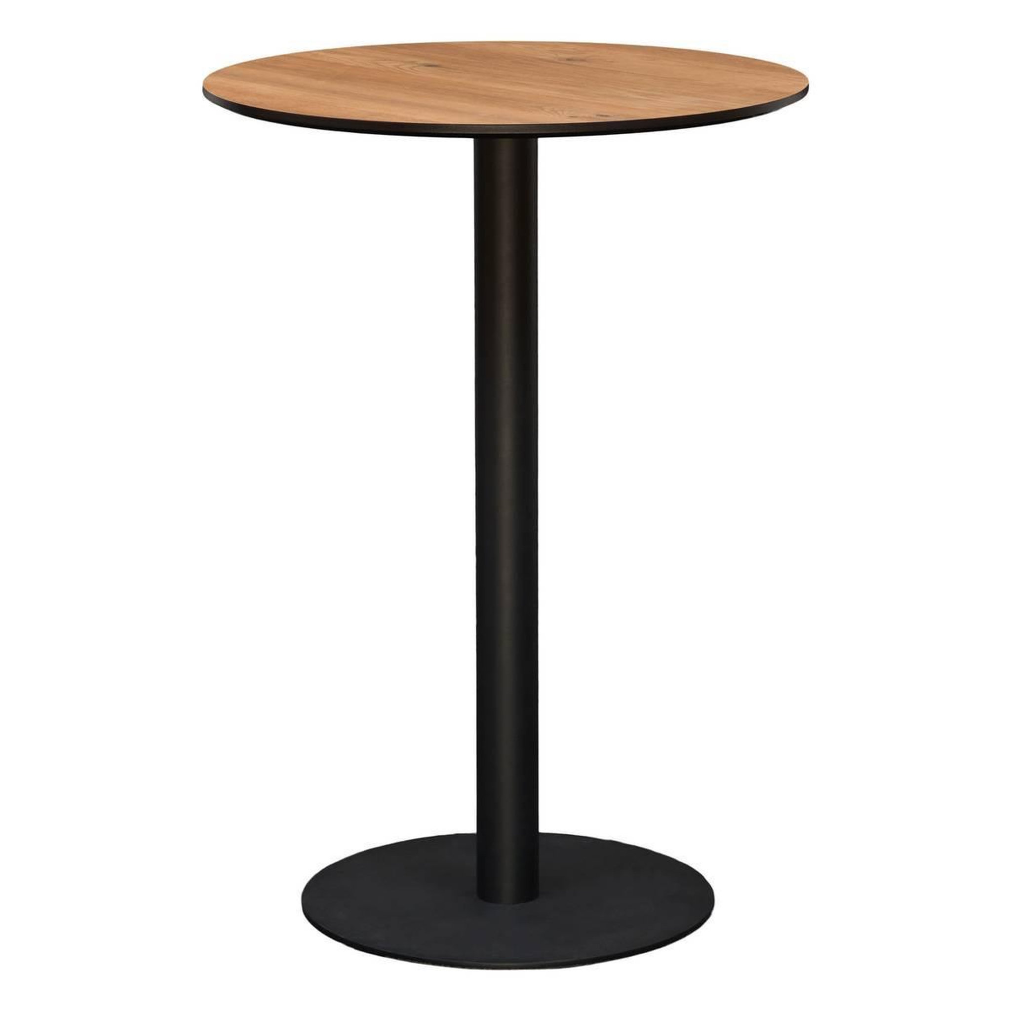 ATMOSPHERA Table de Bar Ronde  Voluto  100cm Naturel & Noir
